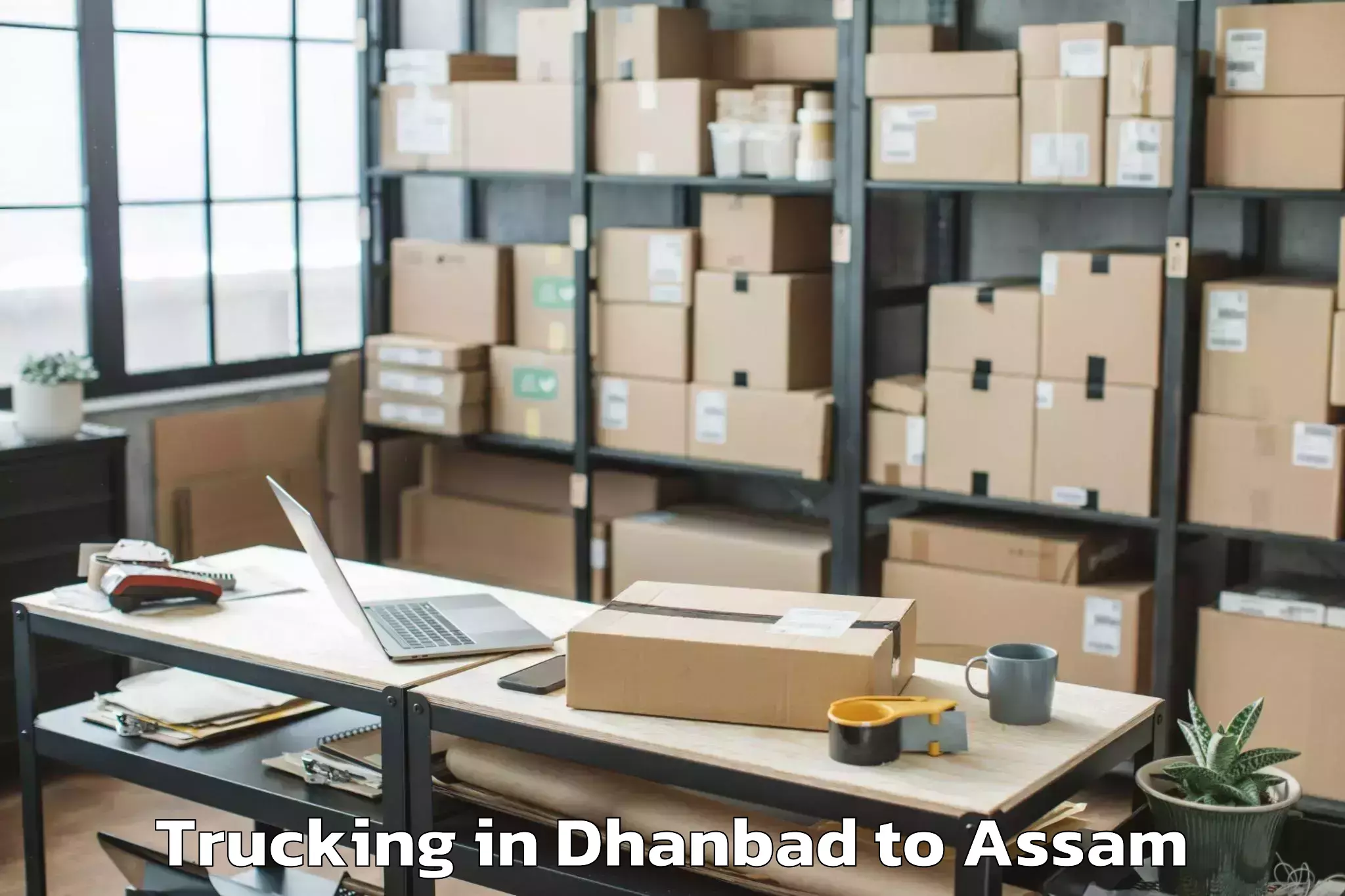 Book Dhanbad to Bhergaon Trucking